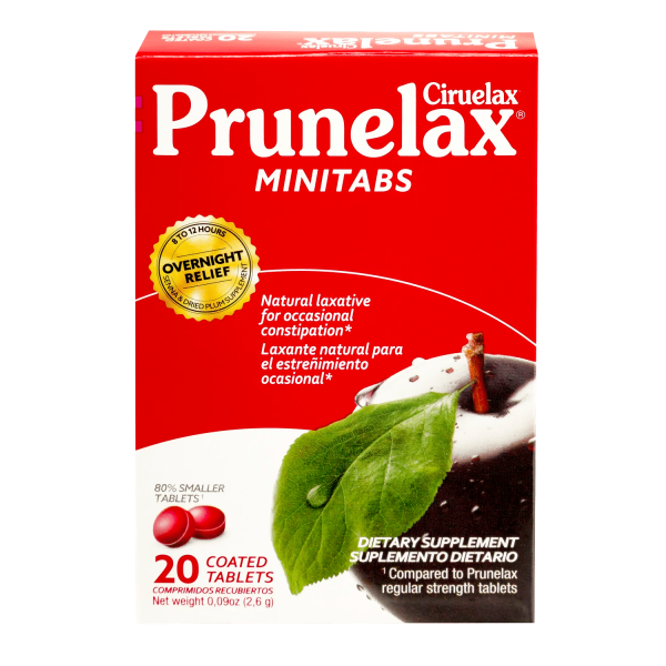 Viên nén nhuận tràng tự nhiên của Prunelax Ciruelax Minitab, 20 viên